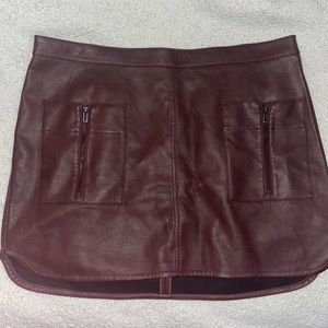 Leather BCBG maxazria skirt